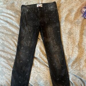 Abercrombie Kids Dark Gray Paisley Jeans
